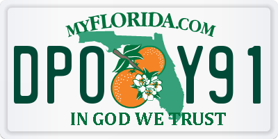 FL license plate DPOY91