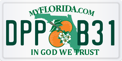 FL license plate DPPB31