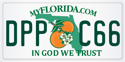 FL license plate DPPC66