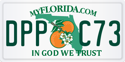 FL license plate DPPC73