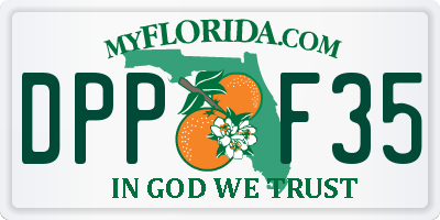 FL license plate DPPF35