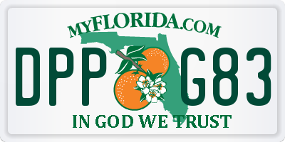 FL license plate DPPG83
