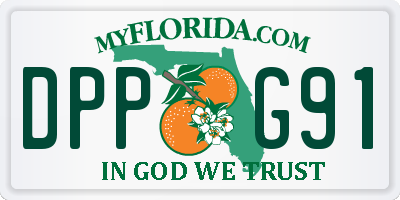 FL license plate DPPG91