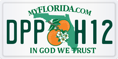 FL license plate DPPH12