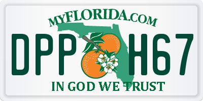 FL license plate DPPH67