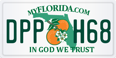 FL license plate DPPH68