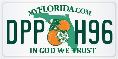 FL license plate DPPH96