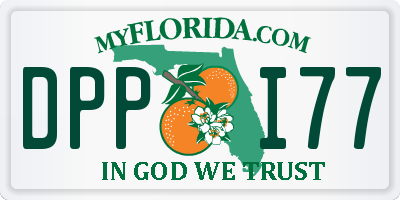 FL license plate DPPI77