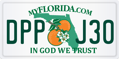 FL license plate DPPJ30