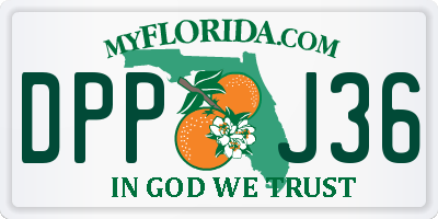FL license plate DPPJ36