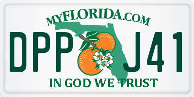 FL license plate DPPJ41