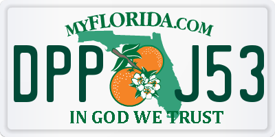 FL license plate DPPJ53