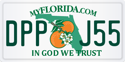 FL license plate DPPJ55