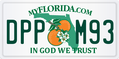 FL license plate DPPM93