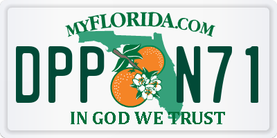 FL license plate DPPN71