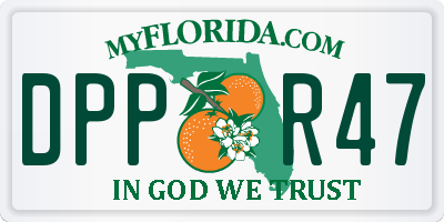FL license plate DPPR47