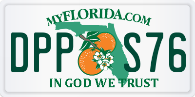 FL license plate DPPS76