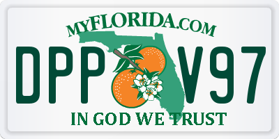 FL license plate DPPV97