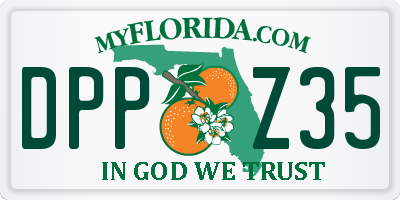 FL license plate DPPZ35