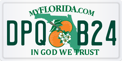 FL license plate DPQB24