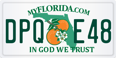FL license plate DPQE48