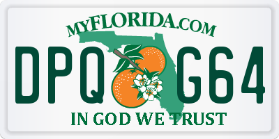 FL license plate DPQG64