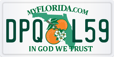 FL license plate DPQL59