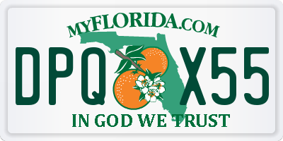 FL license plate DPQX55