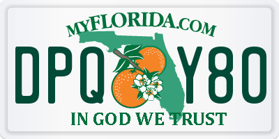 FL license plate DPQY80