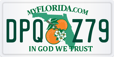 FL license plate DPQZ79