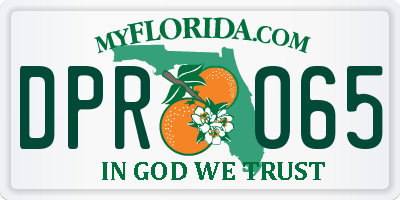 FL license plate DPRO65