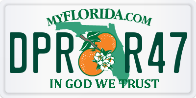 FL license plate DPRR47