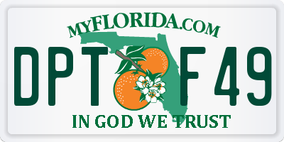 FL license plate DPTF49