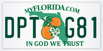 FL license plate DPTG81