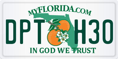 FL license plate DPTH30
