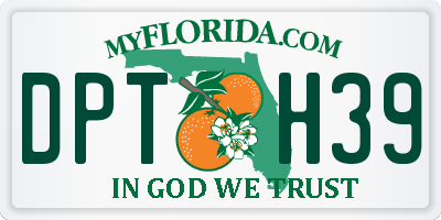 FL license plate DPTH39