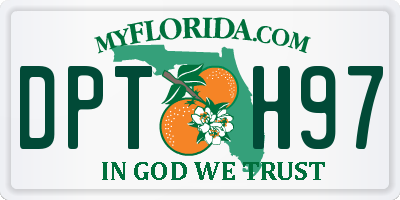 FL license plate DPTH97