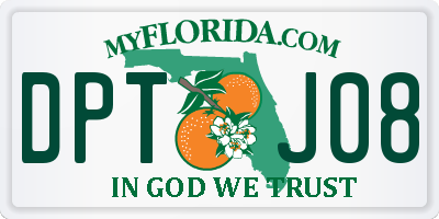 FL license plate DPTJ08