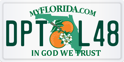 FL license plate DPTL48