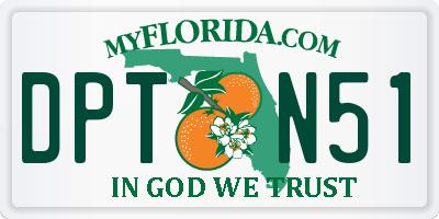 FL license plate DPTN51