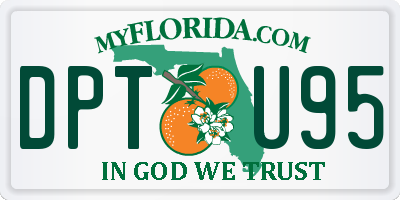 FL license plate DPTU95