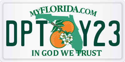 FL license plate DPTY23