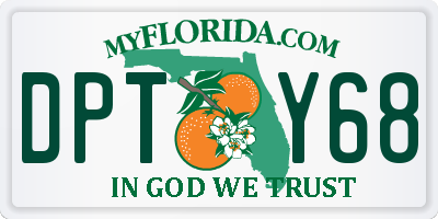 FL license plate DPTY68
