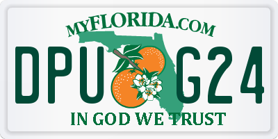 FL license plate DPUG24