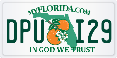 FL license plate DPUI29
