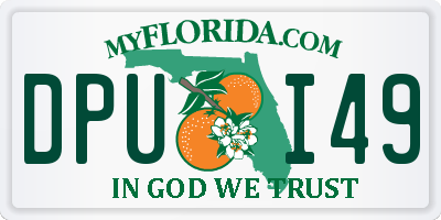 FL license plate DPUI49