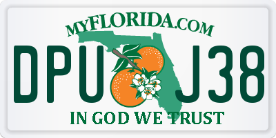 FL license plate DPUJ38