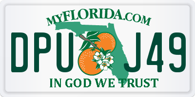 FL license plate DPUJ49