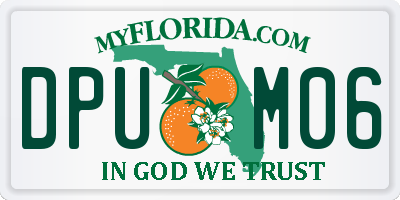 FL license plate DPUM06
