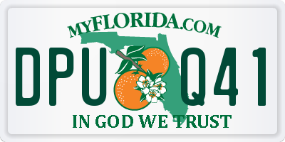 FL license plate DPUQ41